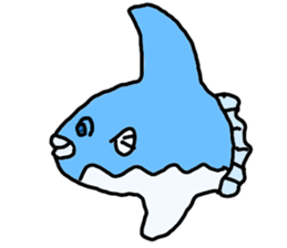 Mr. mambo of an ocean sunfish sticker #3013576