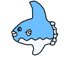 Mr. mambo of an ocean sunfish sticker #3013576