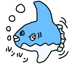 Mr. mambo of an ocean sunfish sticker #3013577