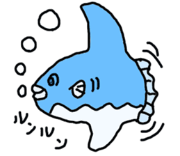 Mr. mambo of an ocean sunfish sticker #3013577