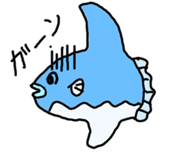 Mr. mambo of an ocean sunfish sticker #3013578