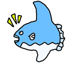 Mr. mambo of an ocean sunfish sticker #3013582