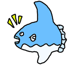 Mr. mambo of an ocean sunfish sticker #3013582