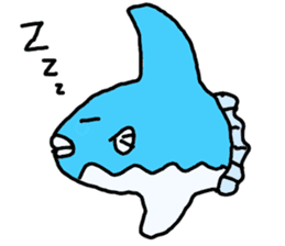 Mr. mambo of an ocean sunfish sticker #3013584