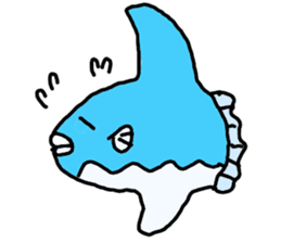 Mr. mambo of an ocean sunfish sticker #3013585