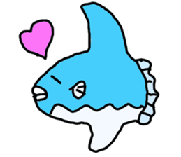 Mr. mambo of an ocean sunfish sticker #3013587