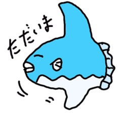 Mr. mambo of an ocean sunfish sticker #3013588