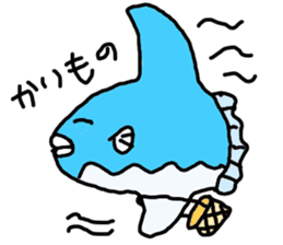 Mr. mambo of an ocean sunfish sticker #3013589
