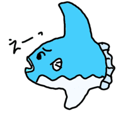 Mr. mambo of an ocean sunfish sticker #3013594