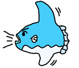 Mr. mambo of an ocean sunfish sticker #3013595