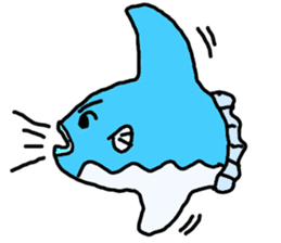 Mr. mambo of an ocean sunfish sticker #3013595