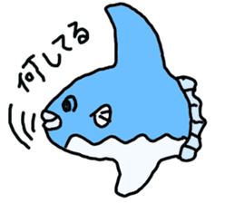 Mr. mambo of an ocean sunfish sticker #3013596