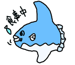 Mr. mambo of an ocean sunfish sticker #3013597