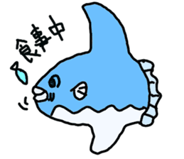 Mr. mambo of an ocean sunfish sticker #3013597