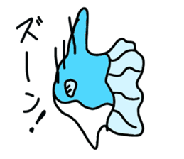 Mr. mambo of an ocean sunfish sticker #3013608