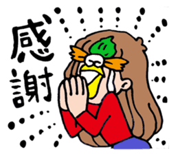 Bird  man Michiko sticker #3013663