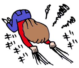 Bird  man Michiko sticker #3013665