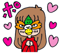 Bird  man Michiko sticker #3013673