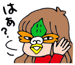 Bird  man Michiko sticker #3013677