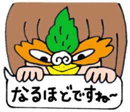 Bird  man Michiko sticker #3013679