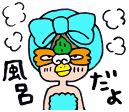Bird  man Michiko sticker #3013684
