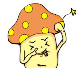 mushroom&kimchi rice cake sticker #3013892