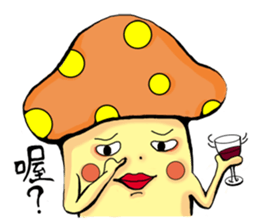 mushroom&kimchi rice cake sticker #3013893