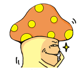 mushroom&kimchi rice cake sticker #3013894