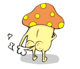 mushroom&kimchi rice cake sticker #3013895