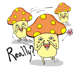 mushroom&kimchi rice cake sticker #3013896