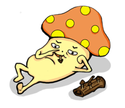 mushroom&kimchi rice cake sticker #3013900