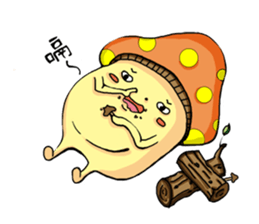 mushroom&kimchi rice cake sticker #3013901