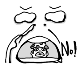 mushroom&kimchi rice cake sticker #3013904