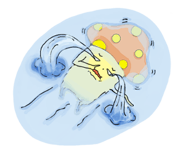 mushroom&kimchi rice cake sticker #3013905