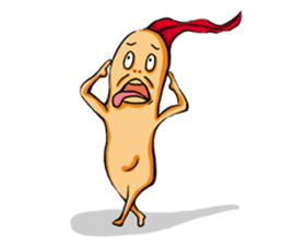 mushroom&kimchi rice cake sticker #3013908