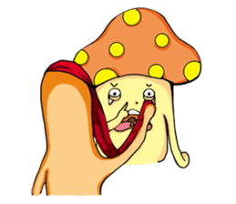 mushroom&kimchi rice cake sticker #3013928