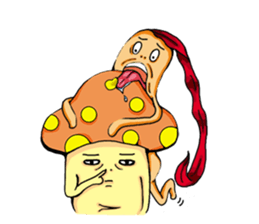 mushroom&kimchi rice cake sticker #3013930