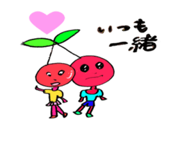 Fruits and animal-kun's. sticker #3014357