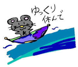 Fruits and animal-kun's. sticker #3014363