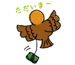 Cute sparrow "Chunkichi" sticker #3014374