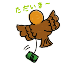 Cute sparrow "Chunkichi" sticker #3014374