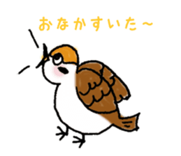 Cute sparrow "Chunkichi" sticker #3014375