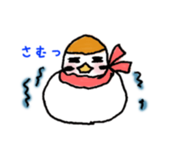 Cute sparrow "Chunkichi" sticker #3014378