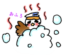 Cute sparrow "Chunkichi" sticker #3014382