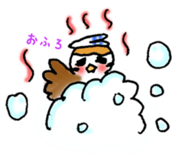 Cute sparrow "Chunkichi" sticker #3014382
