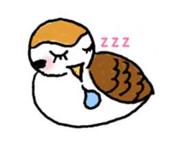 Cute sparrow "Chunkichi" sticker #3014383