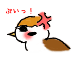 Cute sparrow "Chunkichi" sticker #3014386
