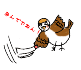 Cute sparrow "Chunkichi" sticker #3014397