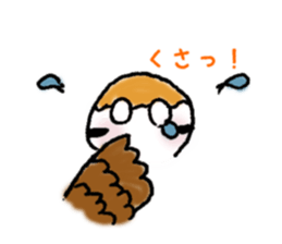 Cute sparrow "Chunkichi" sticker #3014398