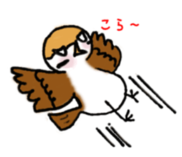 Cute sparrow "Chunkichi" sticker #3014399